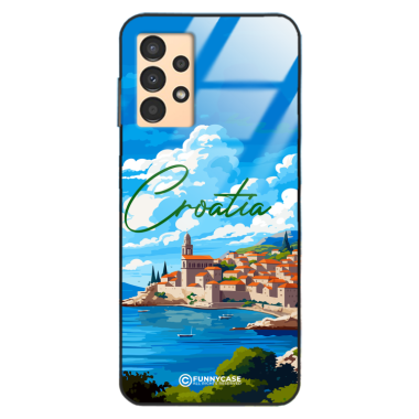 Etui Black Case Glass do SAMSUNG A13 4G SUMMER PARADISE ST_PAR107