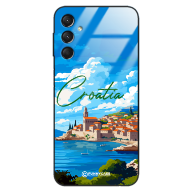 Etui Black Case Glass do SAMSUNG A24 SUMMER PARADISE ST_PAR107