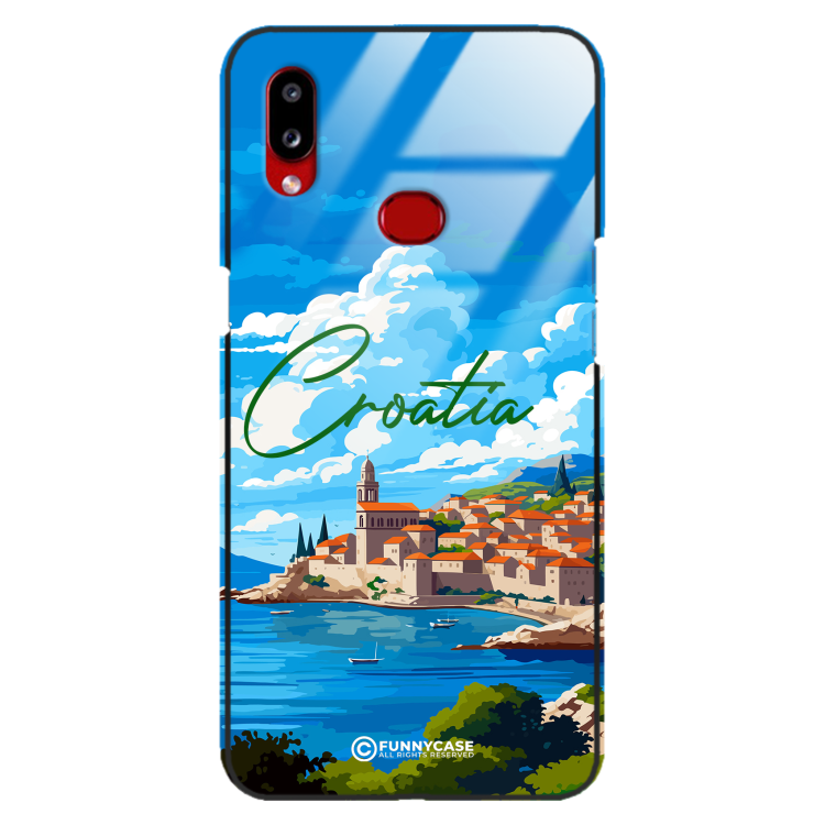 Etui Black Case Glass do SAMSUNG GALAXY A10S SUMMER PARADISE ST_PAR107