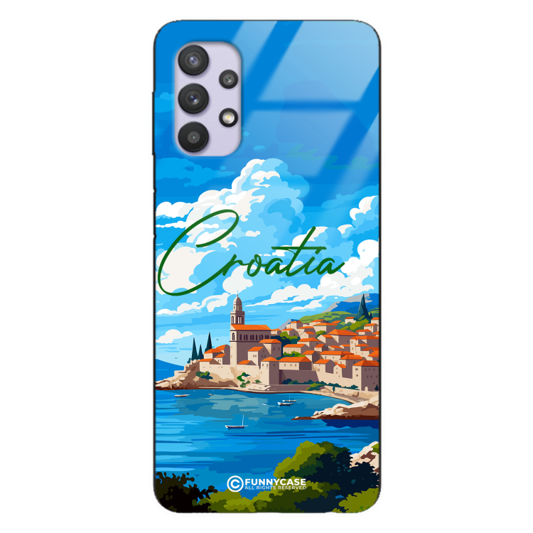 Etui Black Case Glass do SAMSUNG GALAXY A32 5G SUMMER PARADISE ST_PAR107