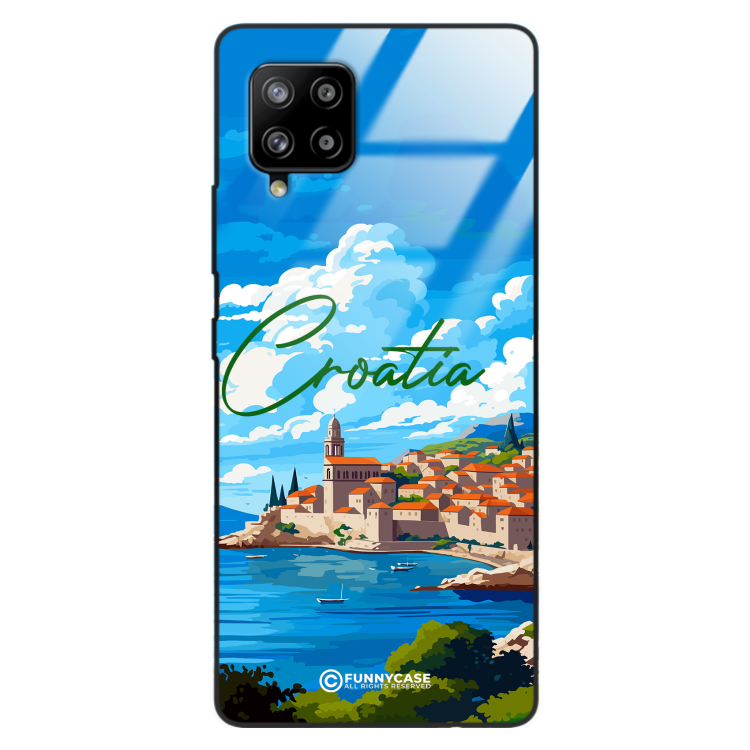 Etui Black Case Glass do SAMSUNG GALAXY A42 5G SUMMER PARADISE ST_PAR107