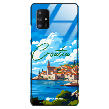 Etui Black Case Glass do SAMSUNG GALAXY A71 5G SUMMER PARADISE ST_PAR107