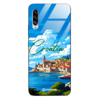 Etui Black Case Glass do SAMSUNG GALAXY A90 SUMMER PARADISE ST_PAR107