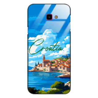 Etui Black Case Glass do SAMSUNG GALAXY J4 PLUS 2018 SUMMER PARADISE ST_PAR107