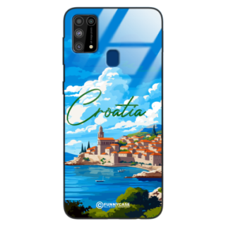 Etui Black Case Glass do SAMSUNG GALAXY M31 SUMMER PARADISE ST_PAR107