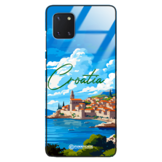 Etui Black Case Glass do SAMSUNG GALAXY NOTE 10 LITE SUMMER PARADISE ST_PAR107