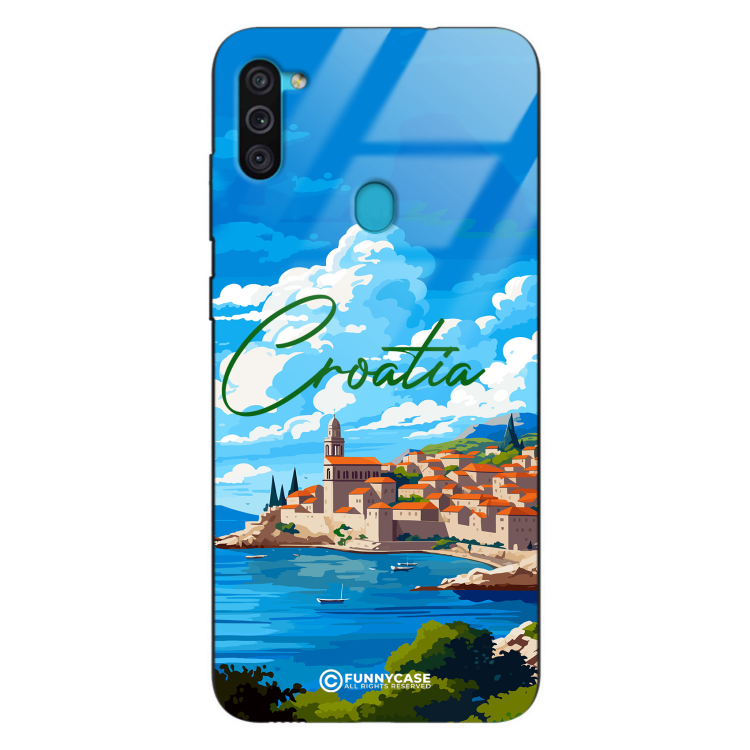 Etui Black Case Glass do SAMSUNG M11 SUMMER PARADISE ST_PAR107