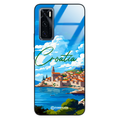 Etui Black Case Glass do VIVO V20SE SUMMER PARADISE ST_PAR107