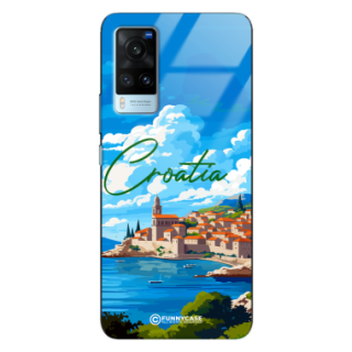 Etui Black Case Glass do VIVO X60 SUMMER PARADISE ST_PAR107