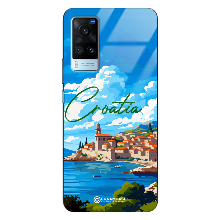 Etui Black Case Glass do VIVO X60 SUMMER PARADISE ST_PAR107