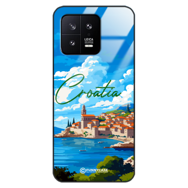 Etui Black Case Glass do XIAOMI 13 SUMMER PARADISE ST_PAR107