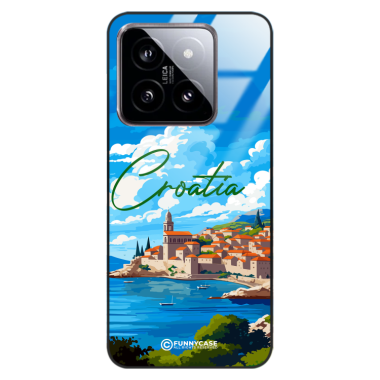 Etui Black Case Glass do XIAOMI 14 SUMMER PARADISE ST_PAR107