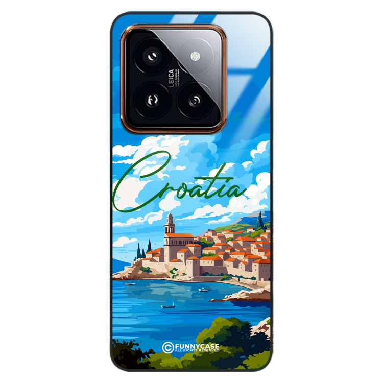 Etui Black Case Glass do XIAOMI 14 PRO SUMMER PARADISE ST_PAR107