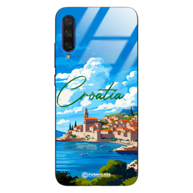 Etui Black Case Glass do XIAOMI CC9 MI A3 LITE SUMMER PARADISE ST_PAR107