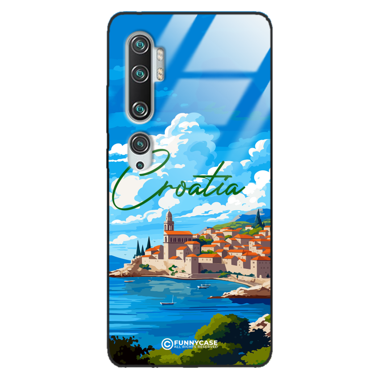 Etui Black Case Glass do XIAOMI MI NOTE 10 SUMMER PARADISE ST_PAR107