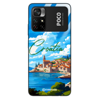 Etui Black Case Glass do XIAOMI POCO M4 PRO 5G SUMMER PARADISE ST_PAR107