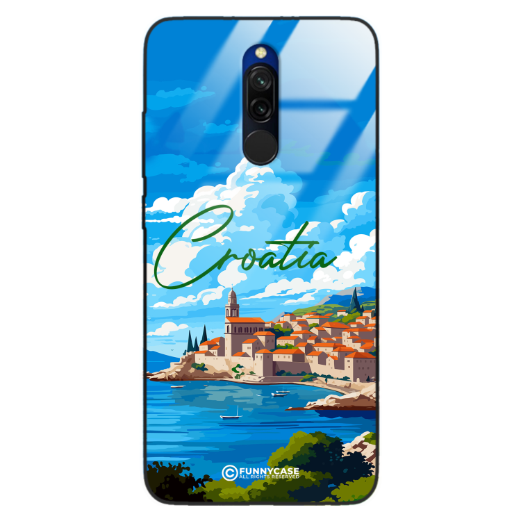 Etui Black Case Glass do XIAOMI REDMI 8 SUMMER PARADISE ST_PAR107