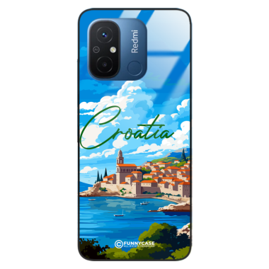 Etui Black Case Glass do XIAOMI REDMI 12C SUMMER PARADISE ST_PAR107