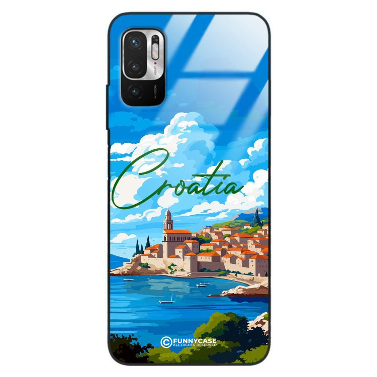 Etui Black Case Glass do XIAOMI REDMI NOTE 10 5G SUMMER PARADISE ST_PAR107