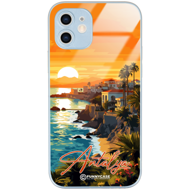 Etui Blue Case Glass do IPHONE 12 SUMMER PARADISE ST_PAR101