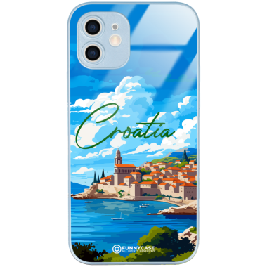 Etui Blue Case Glass do APPLE IPHONE 12 SUMMER PARADISE ST_PAR107