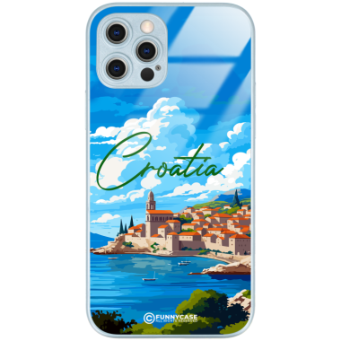 Etui Blue Case Glass do APPLE IPHONE 12 PRO SUMMER PARADISE ST_PAR107