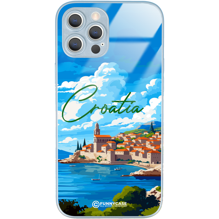 Etui Blue Case Glass do APPLE IPHONE 12 PRO MAX SUMMER PARADISE ST_PAR107