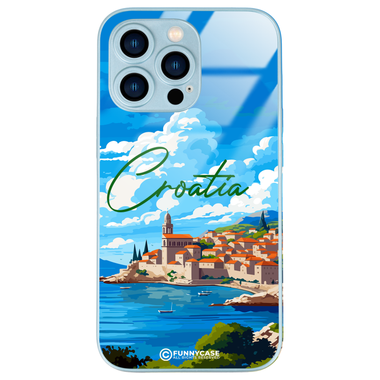 Etui Blue Case Glass do APPLE IPHONE 13 PRO SUMMER PARADISE ST_PAR107