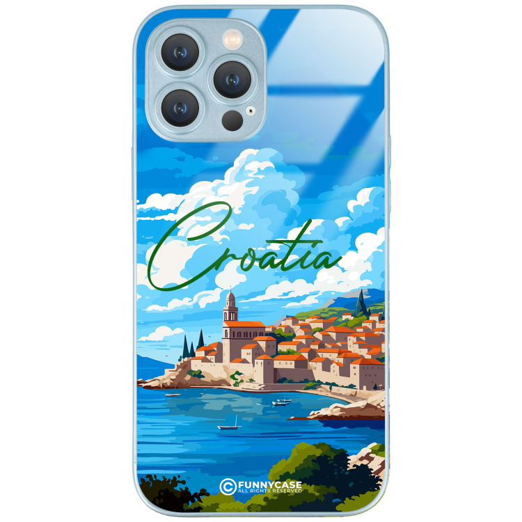 Etui Blue Case Glass do APPLE IPHONE 13 PRO MAX SUMMER PARADISE ST_PAR107