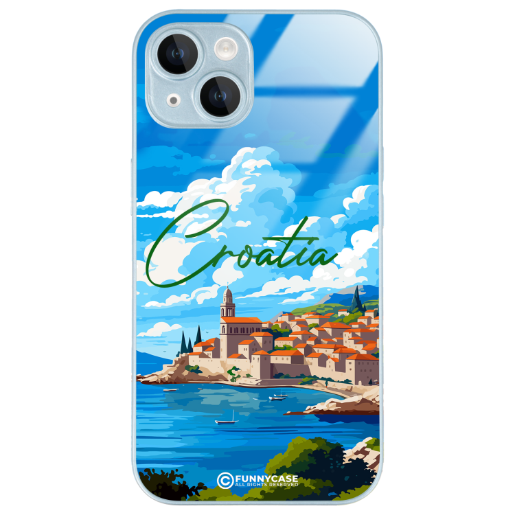 Etui Blue Case Glass do APPLE IPHONE 14 SUMMER PARADISE ST_PAR107