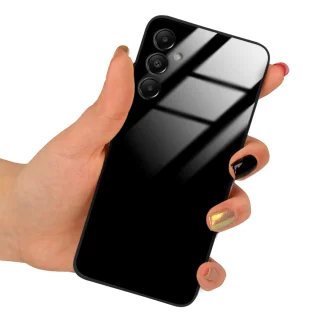 Etui Black Case Glass do Telefonu SAMSUNG A05S CZARNY