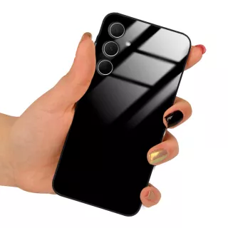 Etui Black Case Glass do Telefonu SAMSUNG A35 5G CZARNY