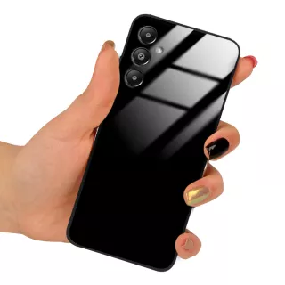 Etui Black Case Glass do Telefonu SAMSUNG M14 CZARNY