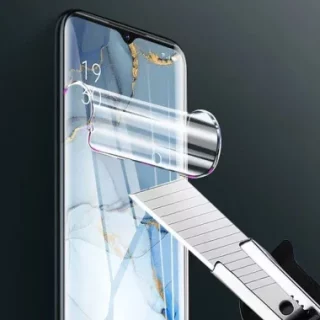 Folia Samoregenerująca Hydrożelowa Na Ekran Telefonu do OPPO A94 5G / F19 PRO PLUS 5G / RENO 5Z TRANSPARENTNY