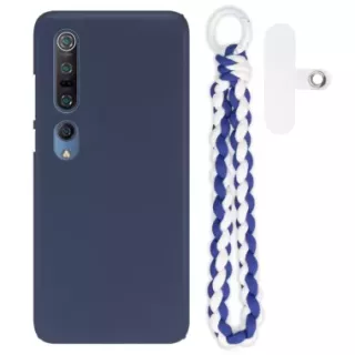 Gumowe Etui ze Sznurkiem i Zawieszką XIAOMI MI 10 PRO Warkocz GRANATOWY QUICK 237