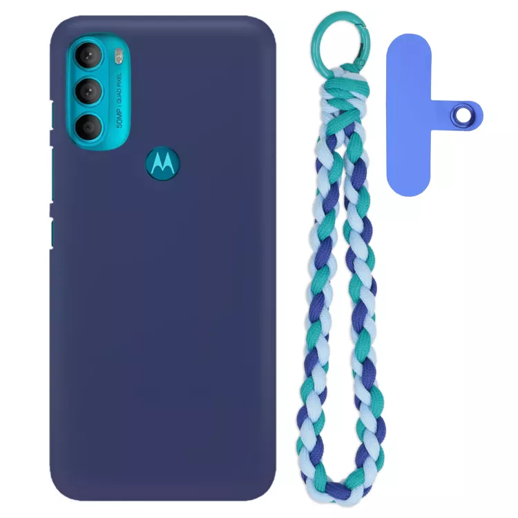 Matowe Etui Na Telefon MOTOROLA MOTO G71 5G z zawieszką QUICK 242