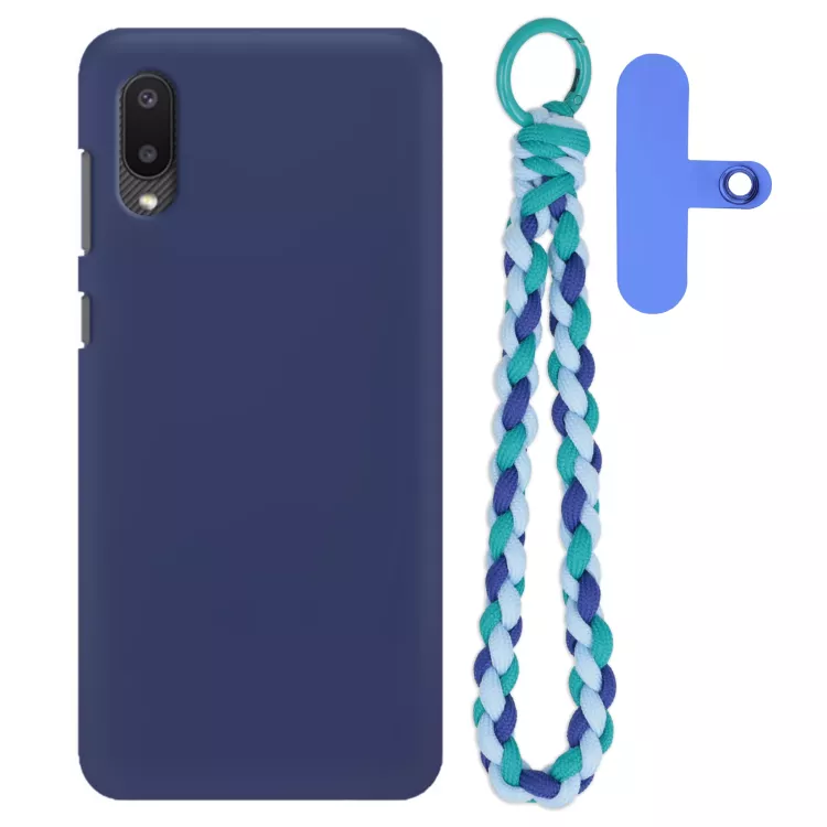 Matowe Etui Na Telefon SAMSUNG GALAXY A02 z zawieszką QUICK 242