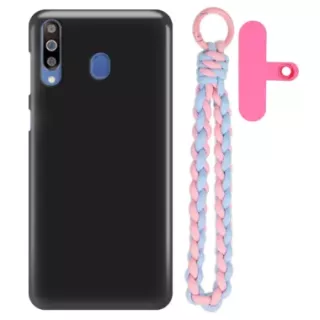 Matowe Etui Na Telefon SAMSUNG GALAXY M30 z zawieszką QUICK 253