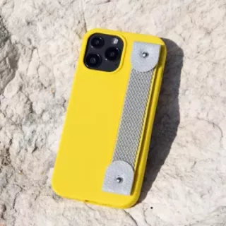 Matowe Etui z Paskiem do Telefonu APPLE iPhone XR ŻÓŁTY BLINK 256