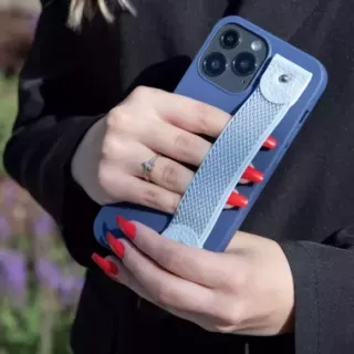 Matowe Etui z Paskiem do Telefonu XIAOMI 12 LITE GRANATOWY BLINK 255