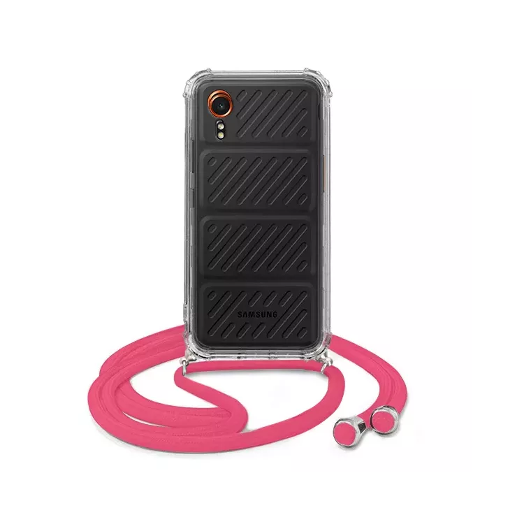 ATISHOCK ETUI DO SAMSUNG GALAXY XCOVER 7 Malinowy Sznurek Crossbody