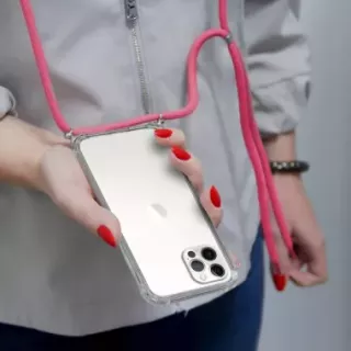 ATISHOCK ETUI DO XIAOMI REDMI 12 Malinowy Sznurek Crossbody