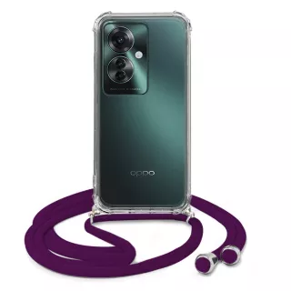 ATISHOCK ETUI DO OPPO RENO 11F 5G Śliwkowy Sznurek Crossbody