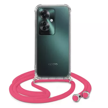 ATISHOCK ETUI DO OPPO RENO 11F 5G Malinowy Sznurek Crossbody