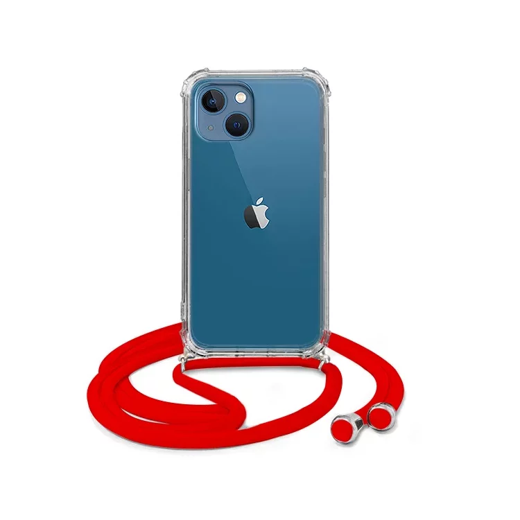 CROSSBODY ETUI DO APPLE IPHONE 14 Czerwony Sznurek