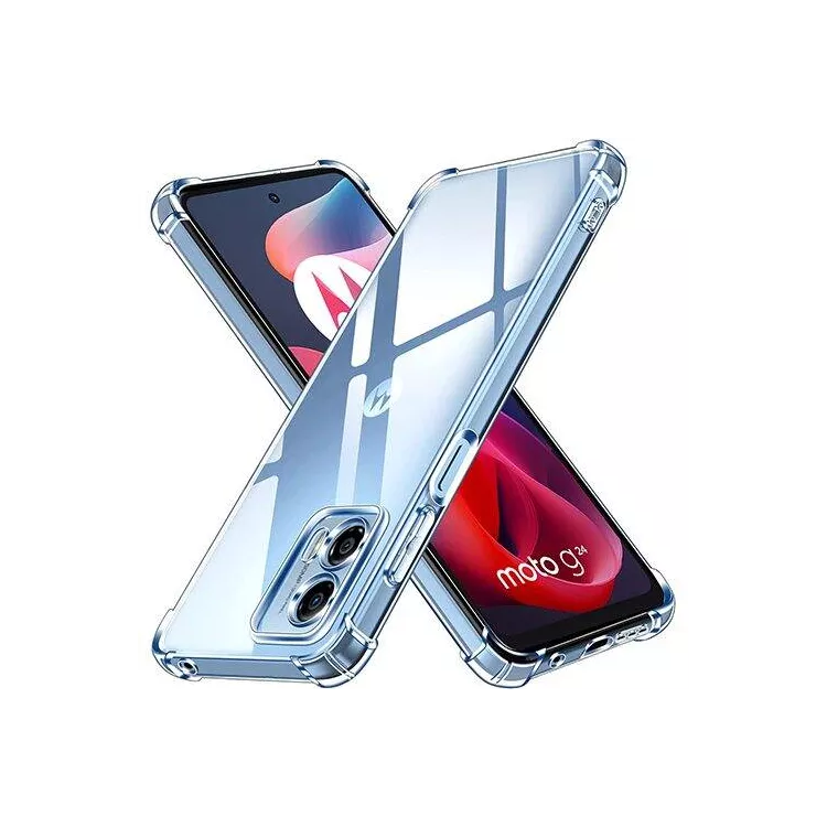 ETUI ANTISHOCK DO MOTOROLA MOTO G04/G24 Transparentny Top Ochronne