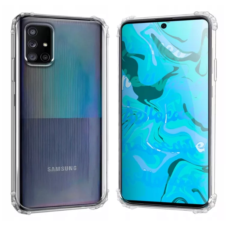 Etui do SAMSUNG GALAXY A71 5G Antishock Transparentny