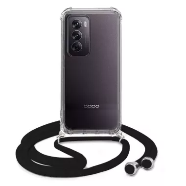 ETUI DO OPPO RENO 12 PRO CROSSBODY Czarny Sznurek Smycz