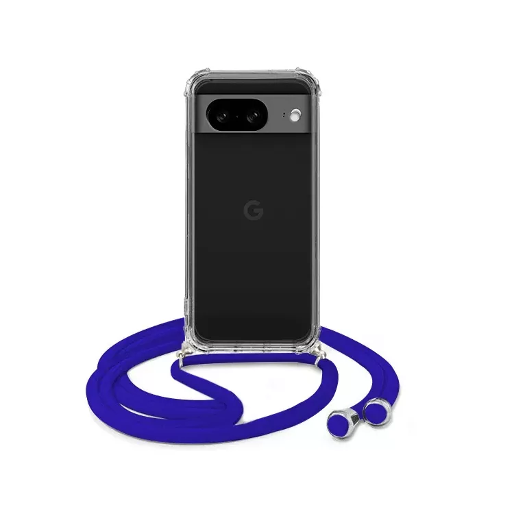 ETUI DO GOOGLE PIXEL 8  CROSSBODY Granatowy Sznurek Smycz