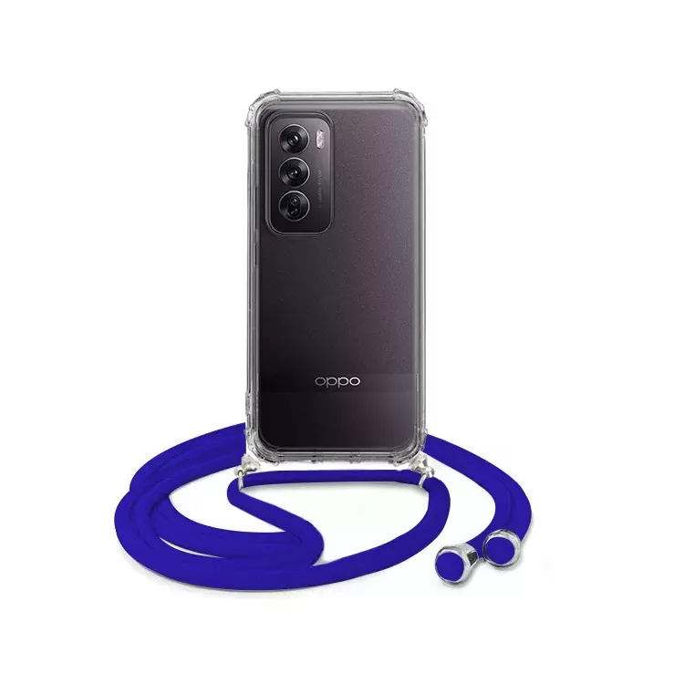 ETUI DO OPPO RENO 12 PRO CROSSBODY Granatowy Sznurek Smycz